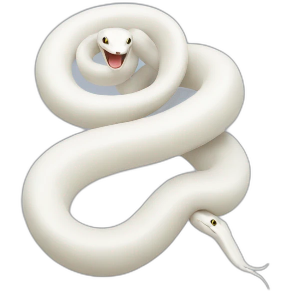white snake emoji