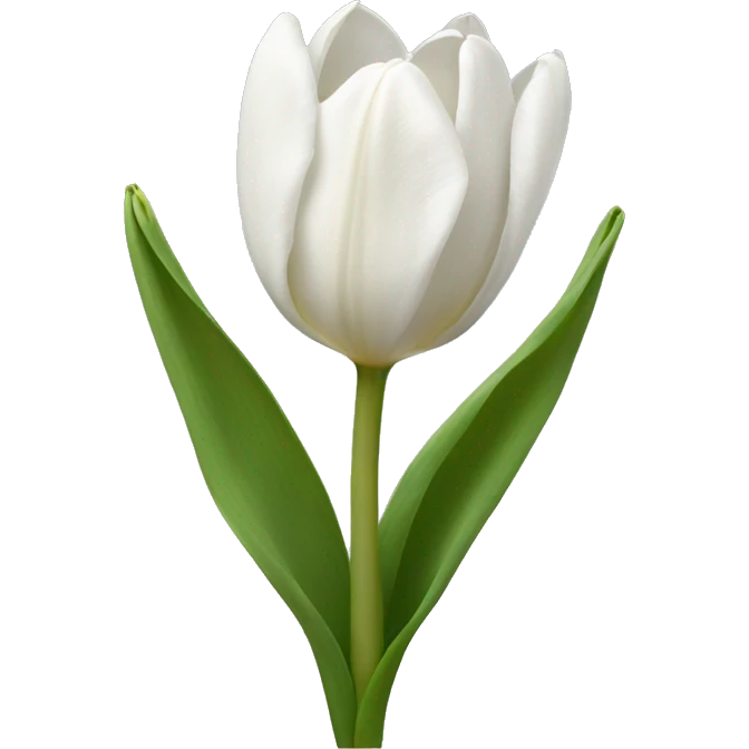 white tulips emoji