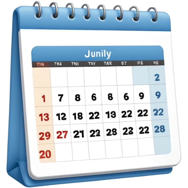 Weekly calendar emoji