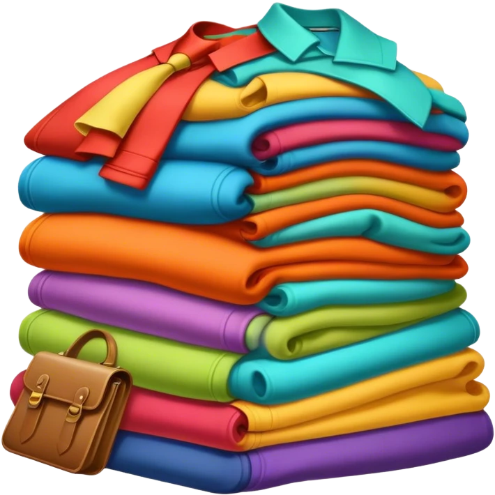 pile of retro clothes emoji
