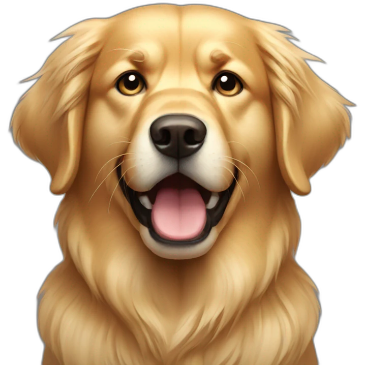 Angry golden retriever emoji