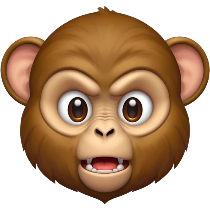 Chango con cara de enojado  emoji
