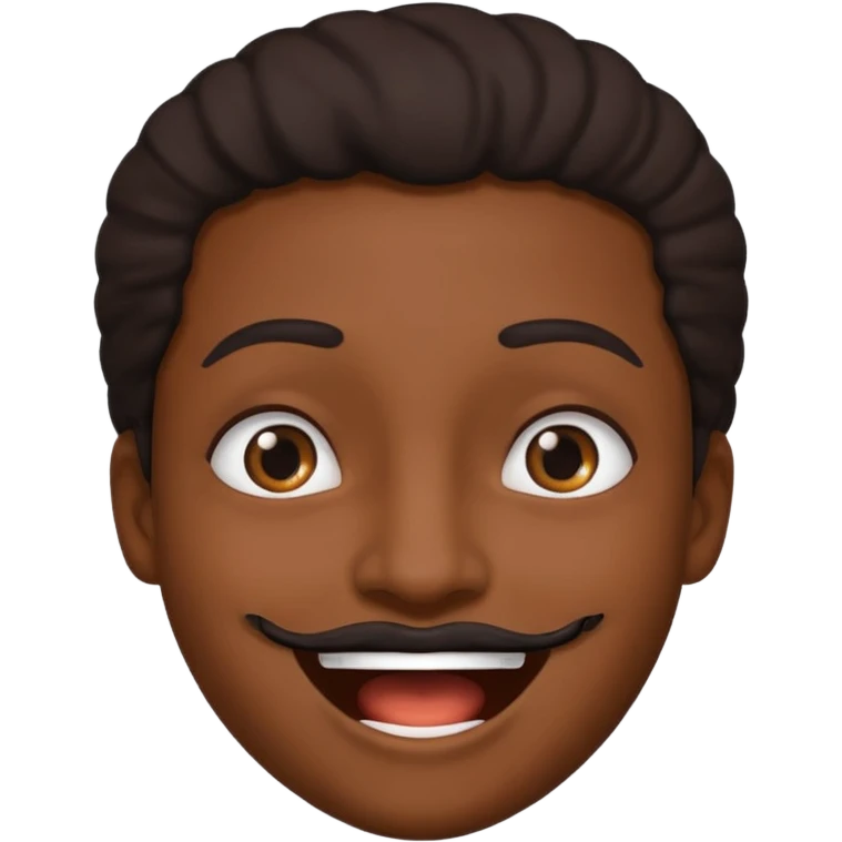 black brown joy face emoji