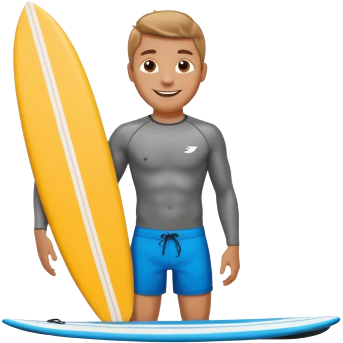 HOMEM NA PRANCHA  emoji