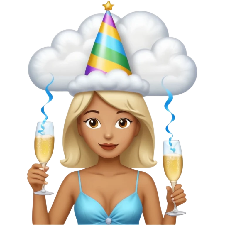 the last one is the best. add clouds around her head emoji