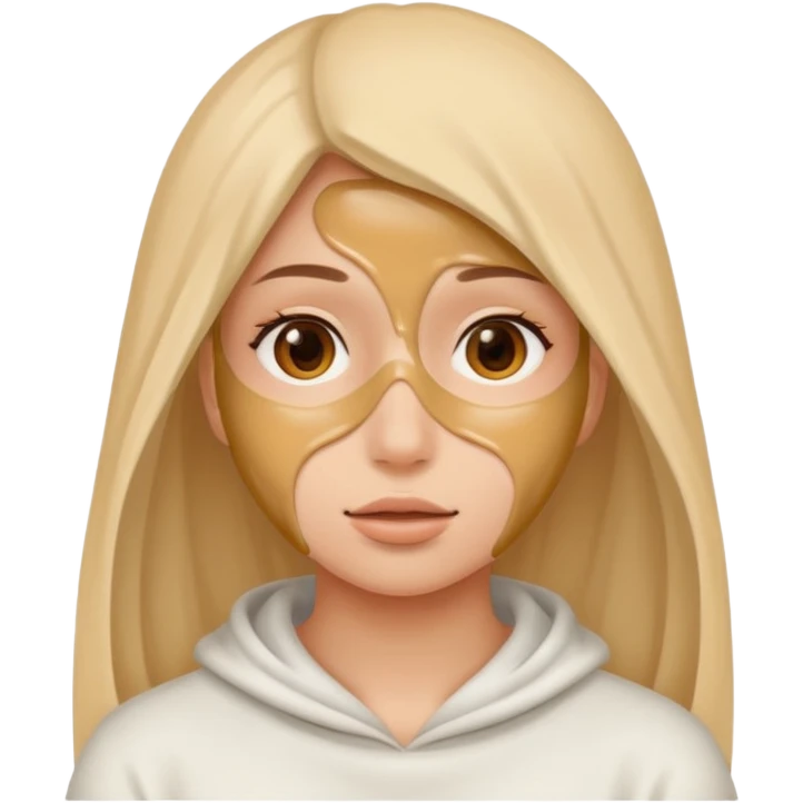 Girl semen covered face emoji