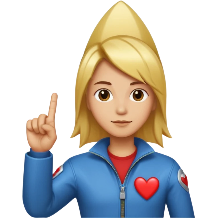 Base emoji / inspiration: 🚀‍🧑‍❤️‍🖕
Description: porn, sexy
Style: Glossy, high-contrast, soft highlights, subtle bevel, vibrant but flat colors, emoji-like proportions.
Output: square composition, simple silhouette, clear face and expression, no text, transparent background preferred. emoji