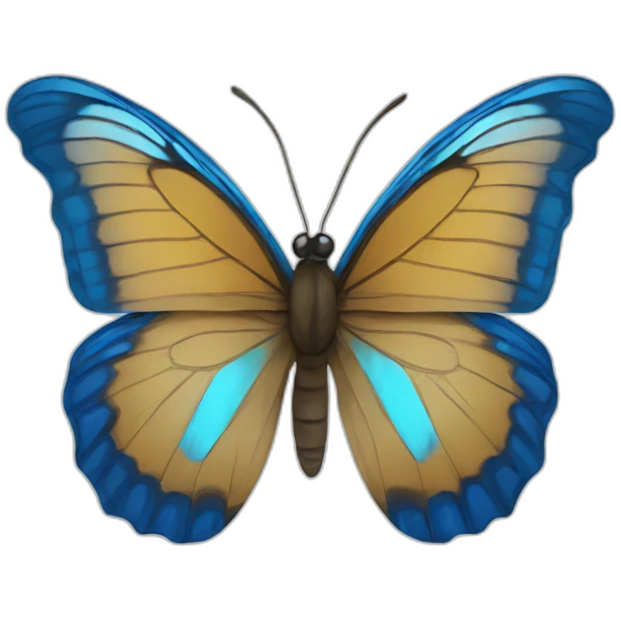 Blue butterfly emoji