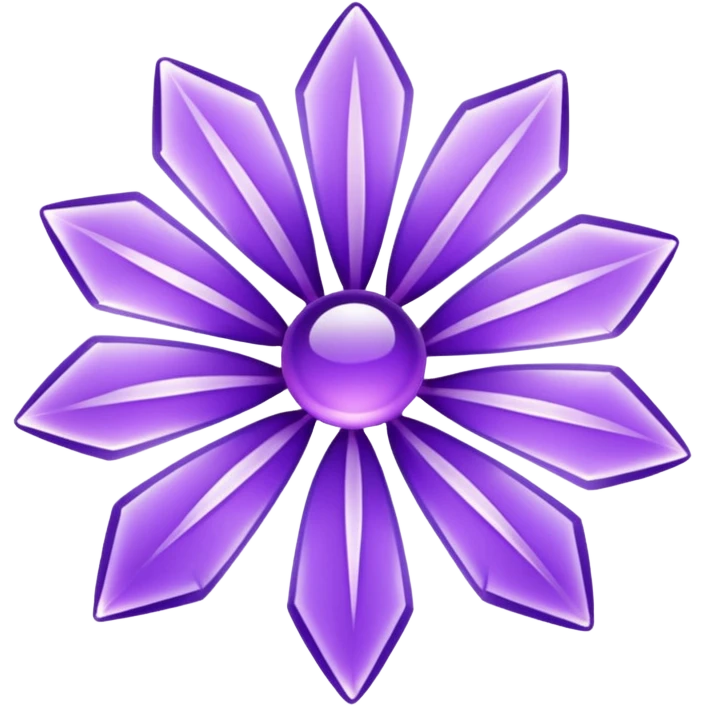 purple ice flower emoji