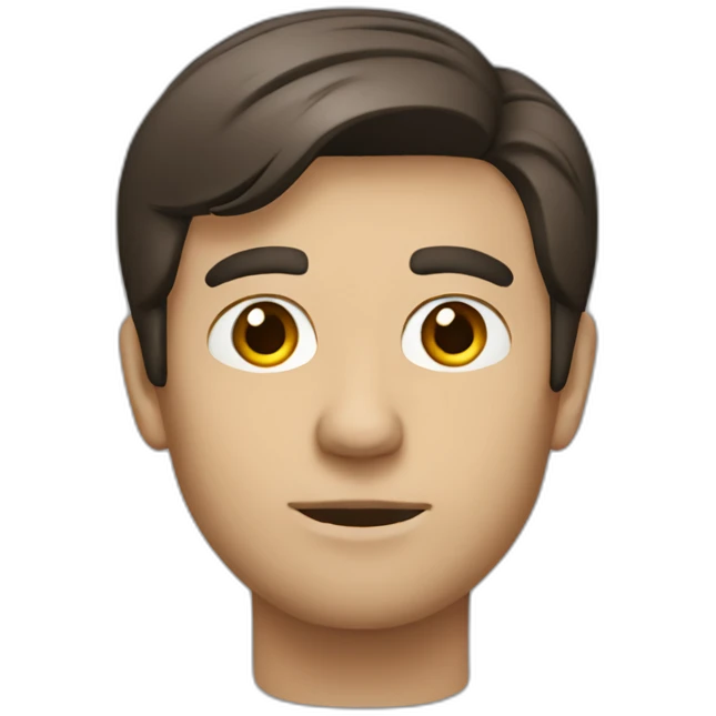 Brunette male psychiatrist emoji