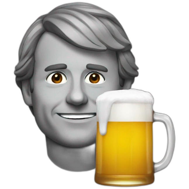 Macron-beer emoji