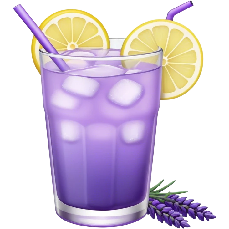Lavender lemonade emoji