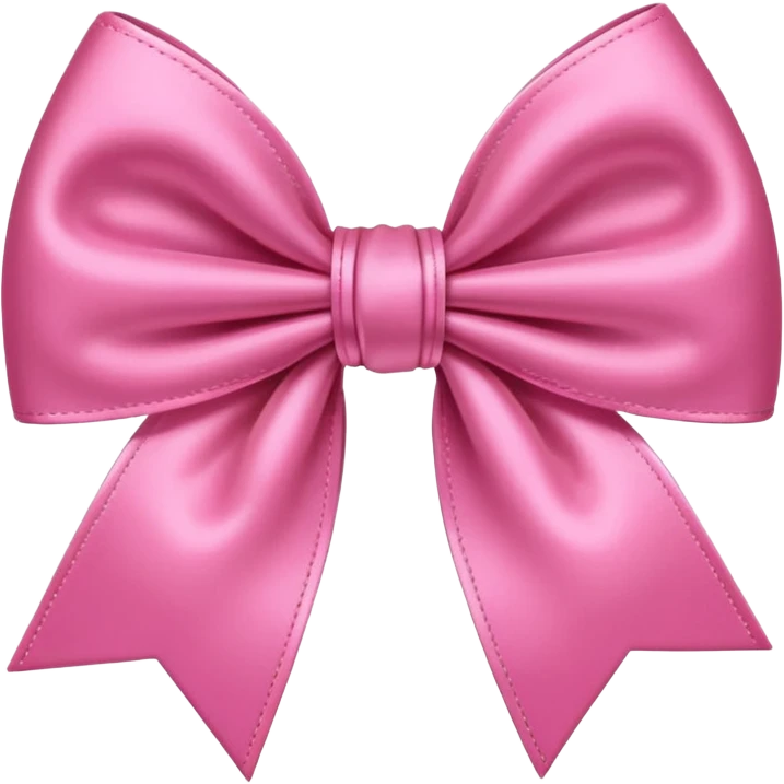 A pink bow emoji