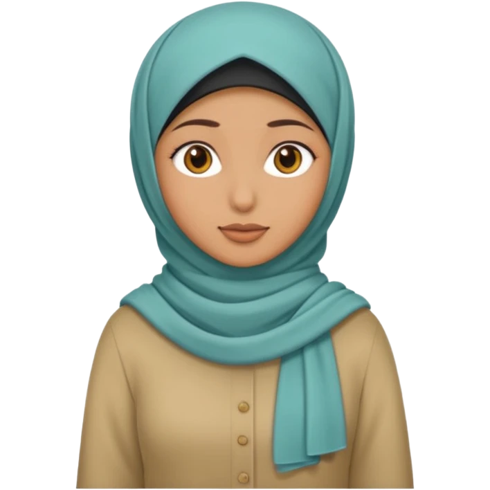 Girl hijab with tits and full body with pussy emoji