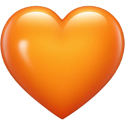 Orange Heart emoji
