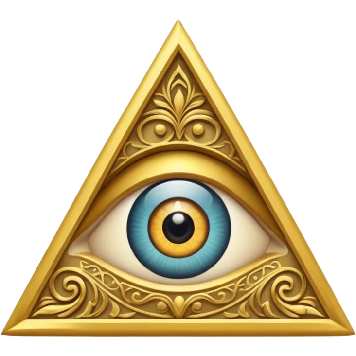 eye in a triangle, sign of the Masons emoji