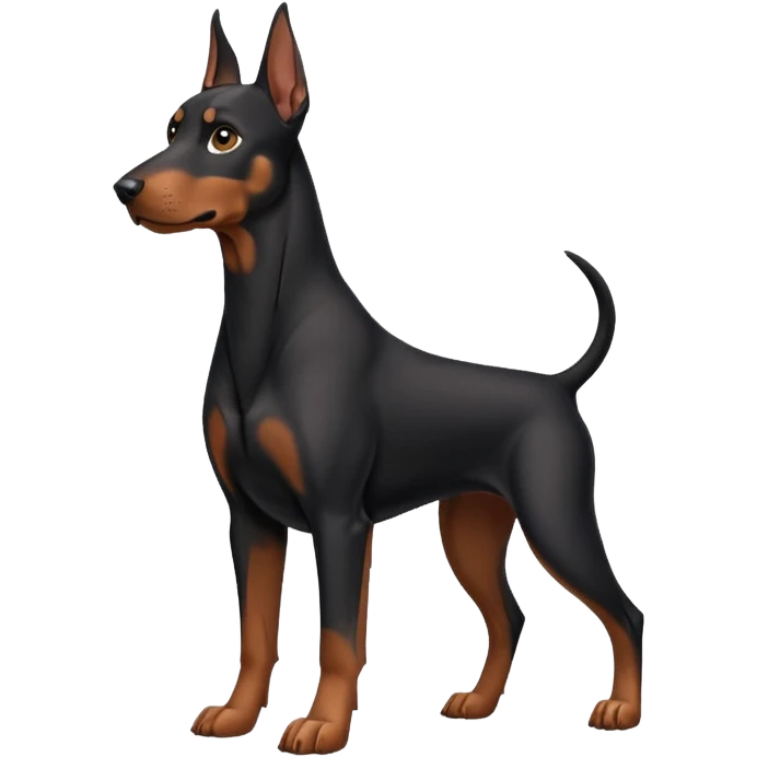 A doberman emoji