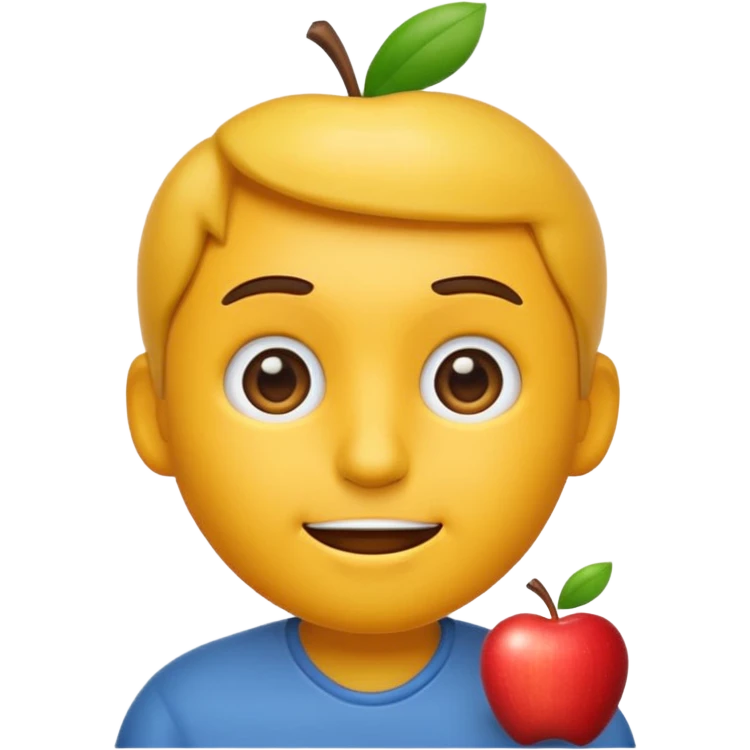animated emoji having man apple style emoji