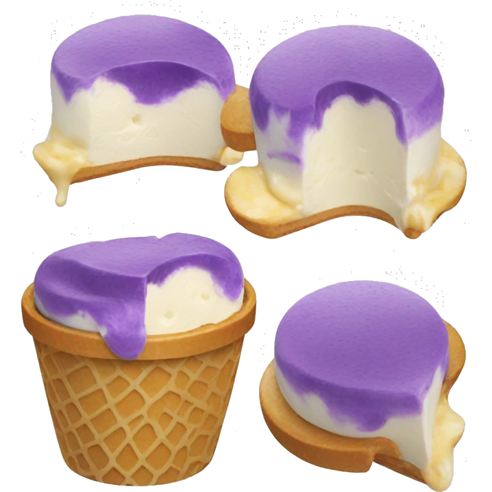 Ube cheese ice cream emoji
