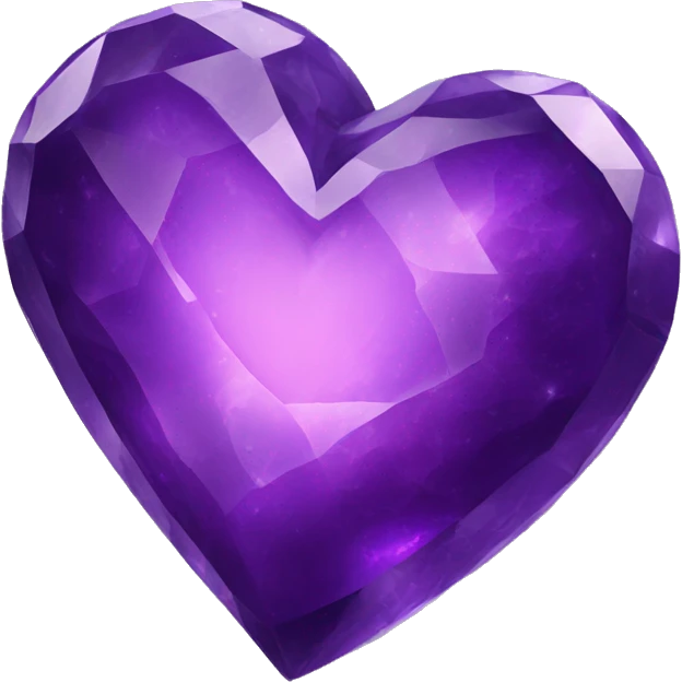 amethyst heart emoji