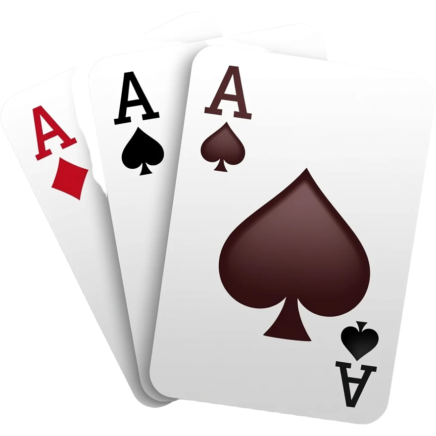 App logo for my game app that is about solitaire cards emoji