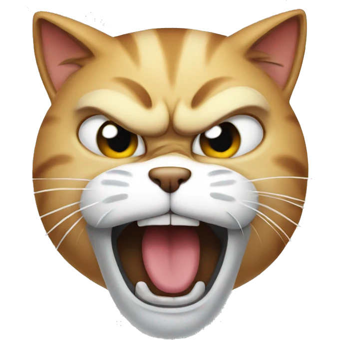 Angry cat emoji
