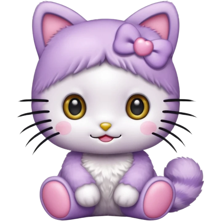 hellokitty in lilac colors emoji