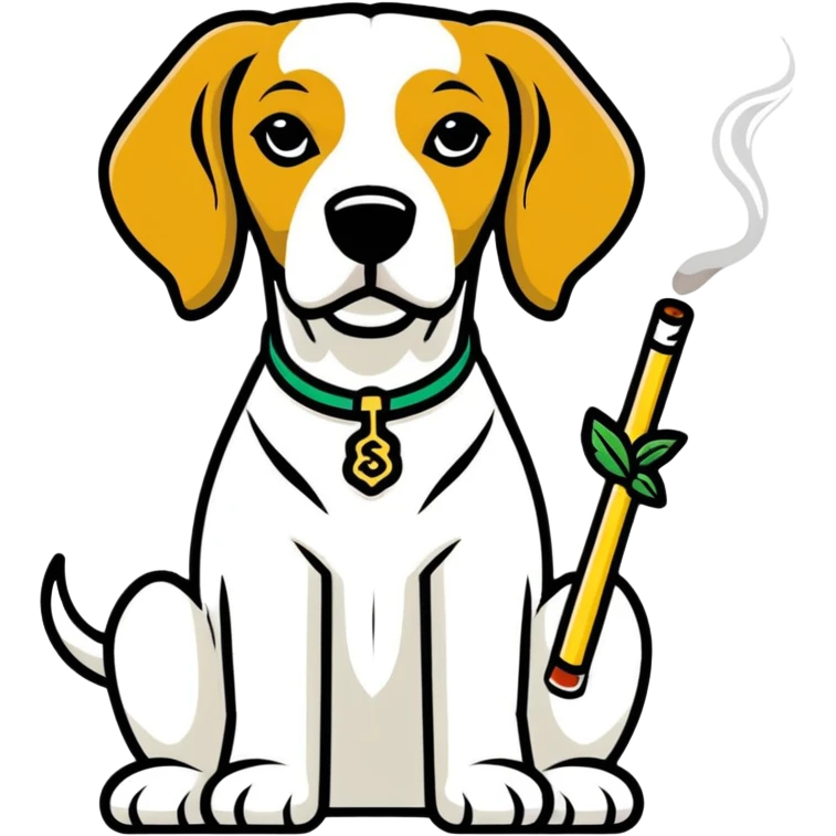 Snoop dog mit joint als Hund  emoji