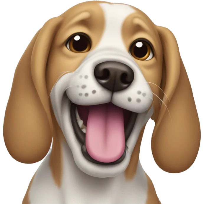 dog with floppy in its mouth emoji