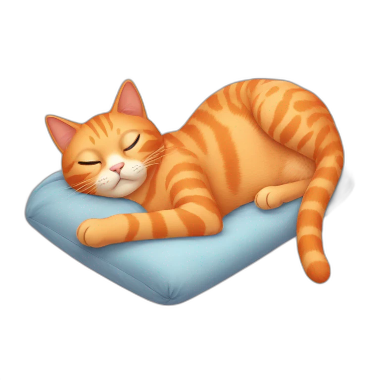 orange cat laying on back  emoji