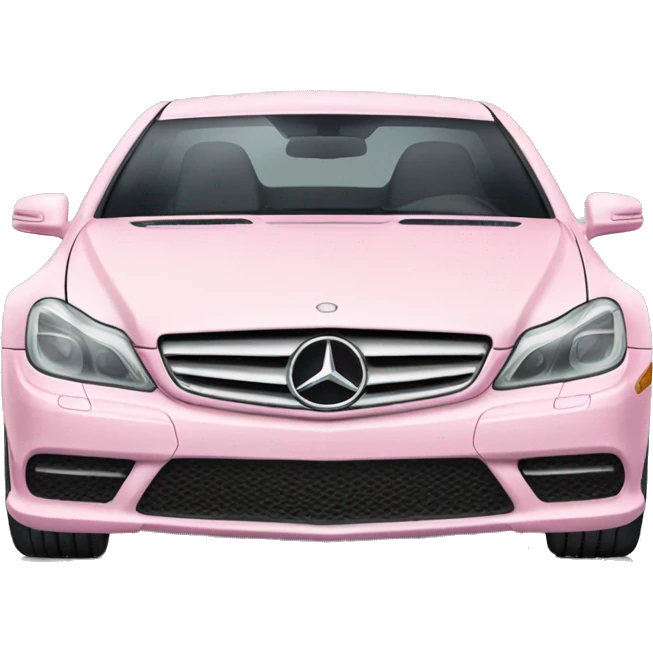 light pink mercedes benz car emoji