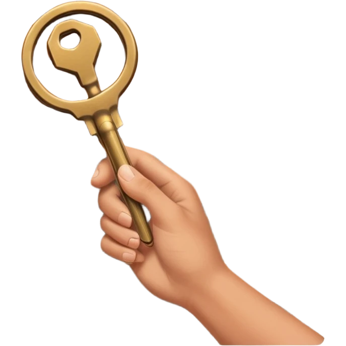 emoji de mano sujetando unas llaves con el fondo de un departamento emoji