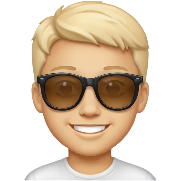 smiling boy in sunglasses emoji