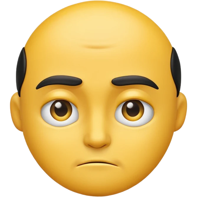 Traditional emoji with annoyed side eye emoji
