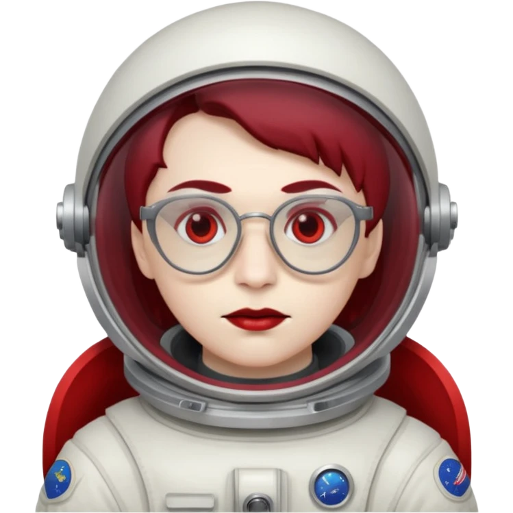 astronaut vampire with glasses emoji
