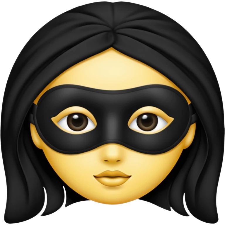 Blindfold – soft black eye mask emoji