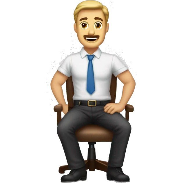 hombre de negocios haciendo una equis con los brazos emoji