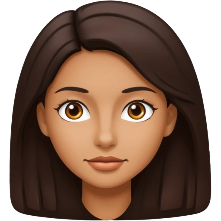  mujer de piel trigueña y pelo oscuro  emoji