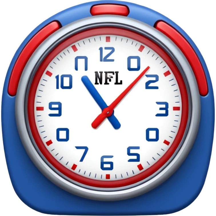 timer nfl blue (#00A3E0) and red (#F9423A) emoji