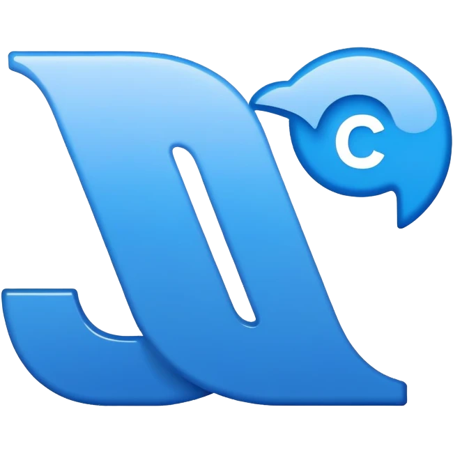 Coursera logo, online learning platform, blue 'C' letter emoji