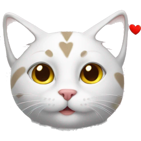 cat with hearts emoji