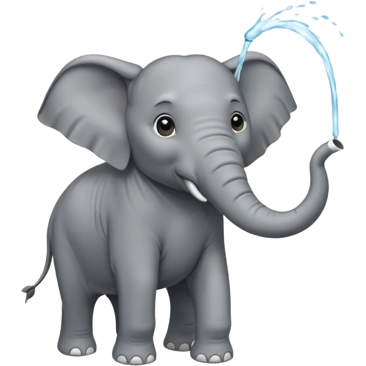 elephant spraying water emoji