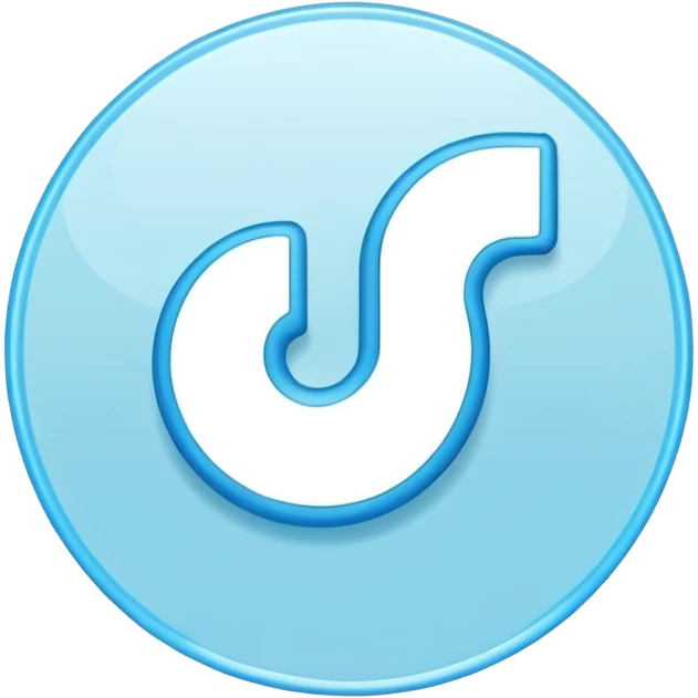 blue verification checkmark, TikTok inspired, slight glow highlight, clean modern emoji