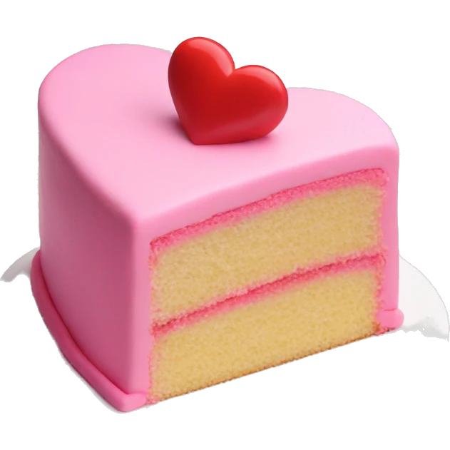 heart pink cake emoji