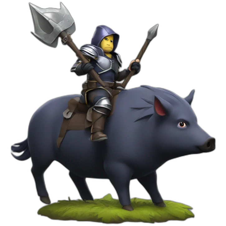 PEKKA ON A HOG emoji