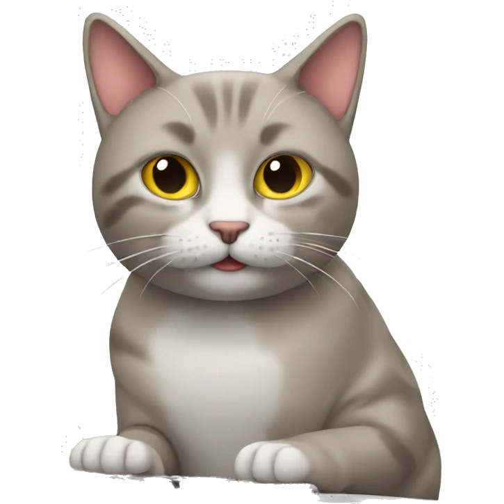 cat working on computer emoji