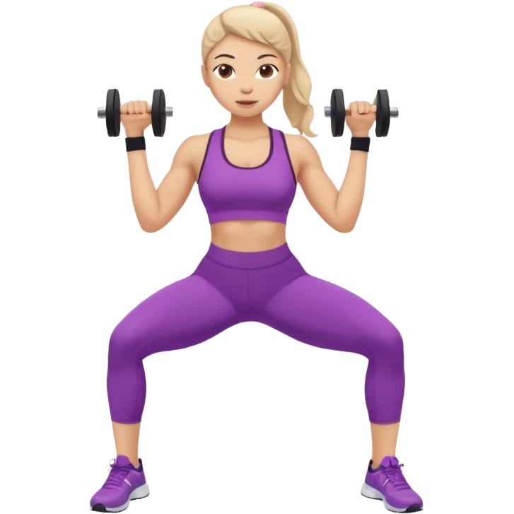girl working out glutes  emoji