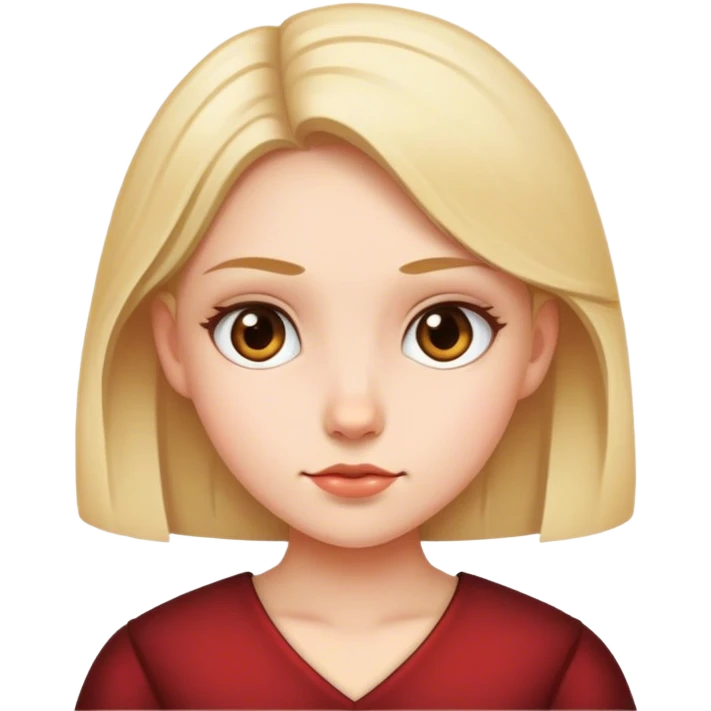 Girl judging emoji