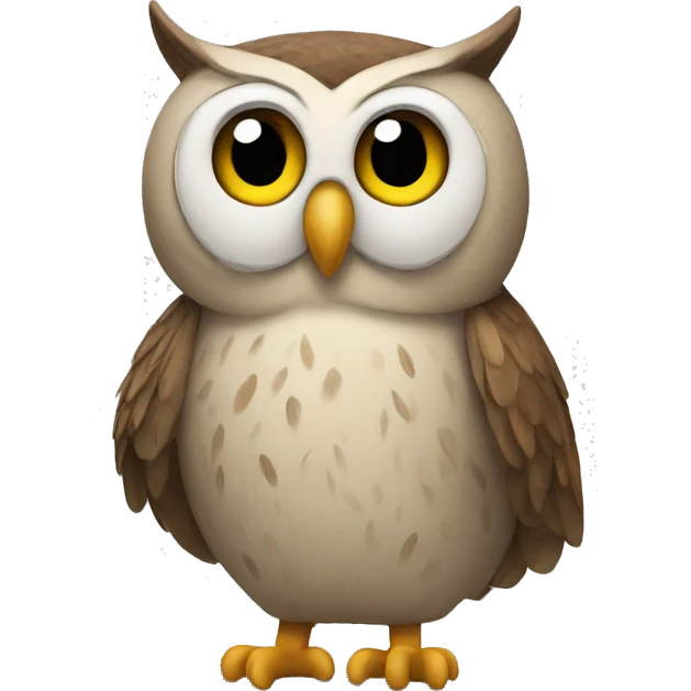 An owl emoji