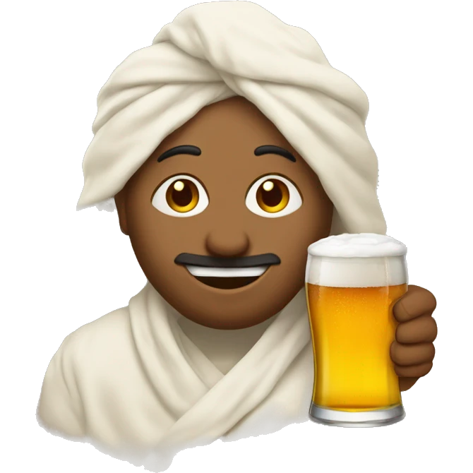 Khinkali with beer emoji